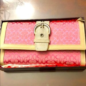 Pink Coach Wallet